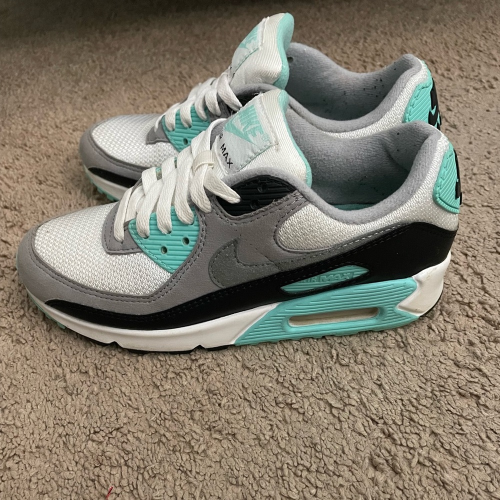 Teal black and white Nike air max women shoes